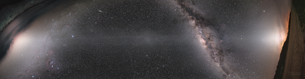 The zodiacal light over the South Pacific