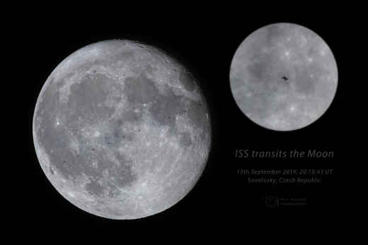 Cosmic Station transits the Moon